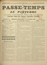 LE PASSE-TEMPS ET LE PARTERRE RÉUNIS : n°29, pp. 1