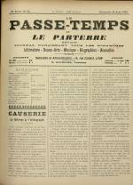 LE PASSE-TEMPS ET LE PARTERRE RÉUNIS : n°33, pp. 1