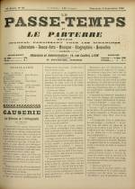 LE PASSE-TEMPS ET LE PARTERRE RÉUNIS : n°35, pp. 1
