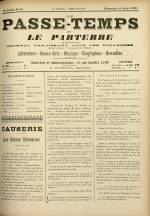 LE PASSE-TEMPS ET LE PARTERRE RÉUNIS : n°15, pp. 1