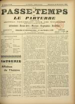 LE PASSE-TEMPS ET LE PARTERRE RÉUNIS : n°28, pp. 1