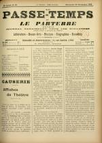 LE PASSE-TEMPS ET LE PARTERRE RÉUNIS : n°29, pp. 1