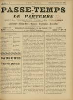 LE PASSE-TEMPS ET LE PARTERRE RÉUNIS : n°7, pp. 1