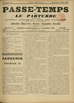 LE PASSE-TEMPS ET LE PARTERRE RÉUNIS : n°9, pp. 1