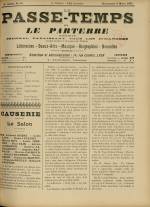 LE PASSE-TEMPS ET LE PARTERRE RÉUNIS : n°10, pp. 1