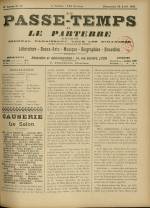 LE PASSE-TEMPS ET LE PARTERRE RÉUNIS : n°17, pp. 1