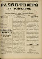 LE PASSE-TEMPS ET LE PARTERRE RÉUNIS : n°18, pp. 1