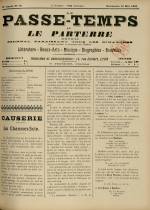 LE PASSE-TEMPS ET LE PARTERRE RÉUNIS : n°19, pp. 1