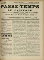 LE PASSE-TEMPS ET LE PARTERRE RÉUNIS : n°30, pp. 1