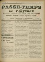 LE PASSE-TEMPS ET LE PARTERRE RÉUNIS : n°33, pp. 1