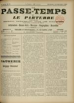 LE PASSE-TEMPS ET LE PARTERRE RÉUNIS : n°37, pp. 1