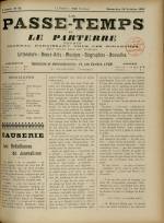 LE PASSE-TEMPS ET LE PARTERRE RÉUNIS : n°42, pp. 1