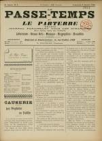 LE PASSE-TEMPS ET LE PARTERRE RÉUNIS : n°1, pp. 1