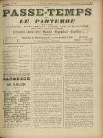 LE PASSE-TEMPS ET LE PARTERRE RÉUNIS : n°16, pp. 1