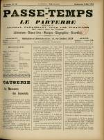 LE PASSE-TEMPS ET LE PARTERRE RÉUNIS : n°19, pp. 1