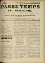 LE PASSE-TEMPS ET LE PARTERRE RÉUNIS : n°25, pp. 1