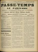 LE PASSE-TEMPS ET LE PARTERRE RÉUNIS : n°27, pp. 1