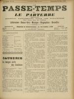 LE PASSE-TEMPS ET LE PARTERRE RÉUNIS : n°13, pp. 1