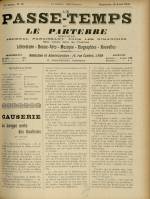 LE PASSE-TEMPS ET LE PARTERRE RÉUNIS : n°16, pp. 1