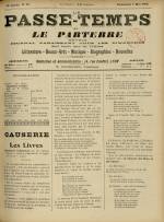 LE PASSE-TEMPS ET LE PARTERRE RÉUNIS : n°19, pp. 1