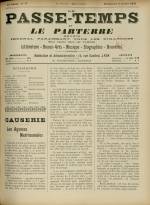 LE PASSE-TEMPS ET LE PARTERRE RÉUNIS : n°27, pp. 1