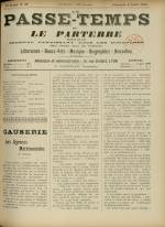 LE PASSE-TEMPS ET LE PARTERRE RÉUNIS : n°28, pp. 1