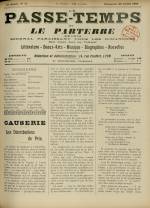 LE PASSE-TEMPS ET LE PARTERRE RÉUNIS : n°31, pp. 1