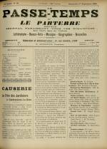 LE PASSE-TEMPS ET LE PARTERRE RÉUNIS : n°38, pp. 1