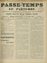 LE PASSE-TEMPS ET LE PARTERRE RÉUNIS : n°44, pp. 1