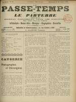 LE PASSE-TEMPS ET LE PARTERRE RÉUNIS : n°47, pp. 1