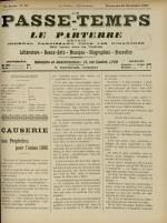 LE PASSE-TEMPS ET LE PARTERRE RÉUNIS : n°52, pp. 1