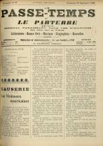 LE PASSE-TEMPS ET LE PARTERRE RÉUNIS : n°39, pp. 1