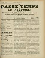LE PASSE-TEMPS ET LE PARTERRE RÉUNIS : n°7, pp. 1