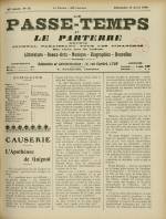 LE PASSE-TEMPS ET LE PARTERRE RÉUNIS : n°15, pp. 1