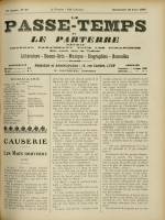 LE PASSE-TEMPS ET LE PARTERRE RÉUNIS : n°25, pp. 1
