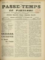 LE PASSE-TEMPS ET LE PARTERRE RÉUNIS : n°30, pp. 1