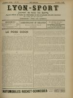 LYON-SPORT : n°116, pp. 1