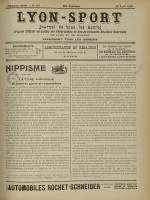 LYON-SPORT : n°121, pp. 1