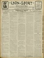LYON-SPORT : n°268, pp. 1