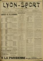 LYON-SPORT : n°377, pp. 1