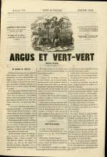ARGUS ET VERT-VERT : n°, pp. 1