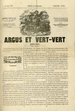 ARGUS ET VERT-VERT : n°, pp. 1