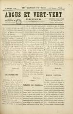 ARGUS ET VERT-VERT : n°27, pp. 1