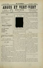 ARGUS ET VERT-VERT : n°36, pp. 1