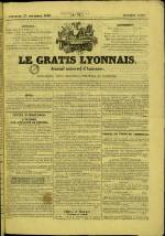 LE GRATIS LYONNAIS : n°72, pp. 1
