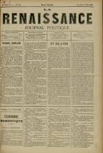 LA RENAISSANCE : n°380, pp. 1