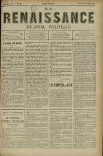 LA RENAISSANCE : n°382, pp. 1