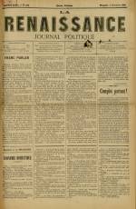 LA RENAISSANCE : n°409, pp. 1