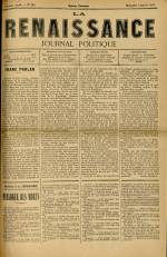 LA RENAISSANCE : n°414, pp. 1