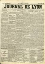 JOURNAL DE LYON : n°109, pp. 1